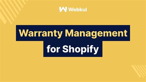 Shopify warranty returns